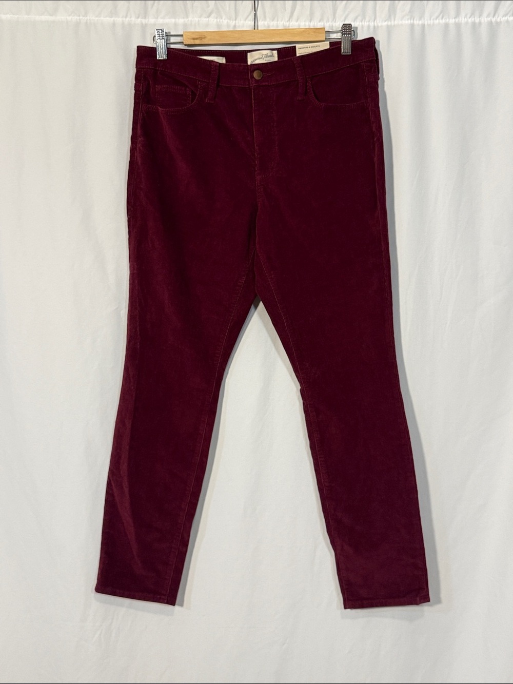Universal Thread High-Rise Corduroy Jeans in Burgundy